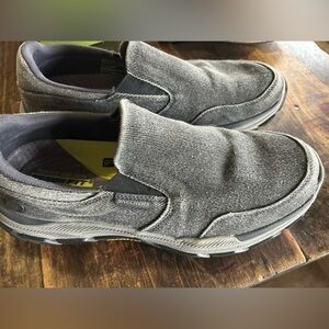 Skechers Men's Slip-On Respected-Fallston‎ Charcoal Shoes Size 10.5 Goodyear